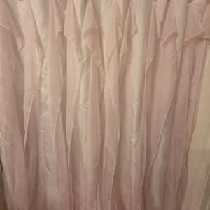 Pink Iridescent Showet Curtains